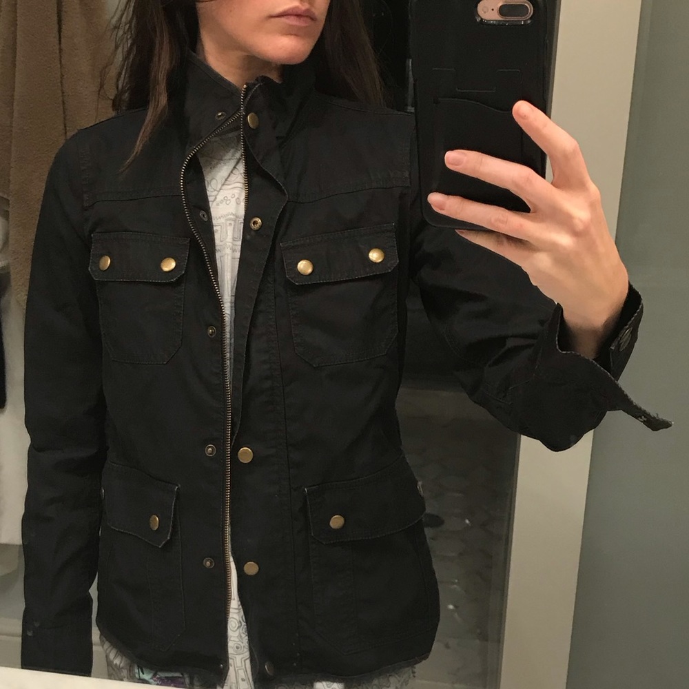 Jcrew dark green jacket
